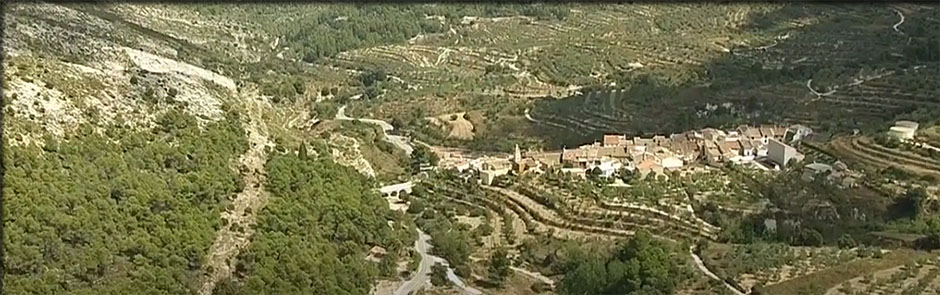 calpe paysage sur la route